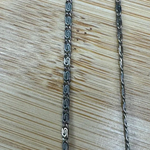 Antique Art Deco Sterling Silver Marcasite Pendant Necklace